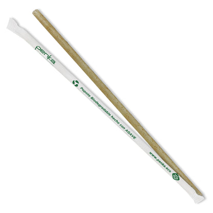 Popote estuchado 21 cm en 4 cajitas de 500 pzs