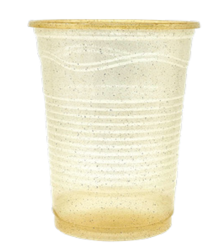 Vaso biodegradable hecho con fibra de agave.