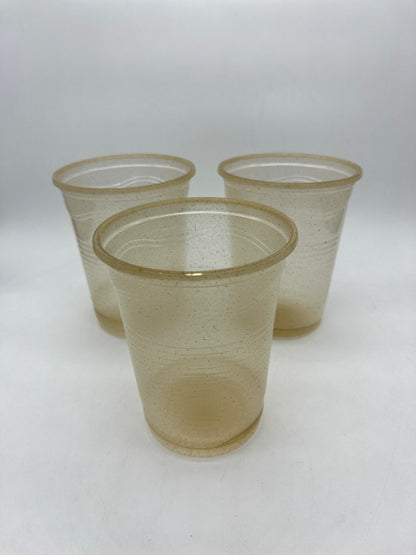 Vaso biodegradable hecho con fibra de agave.